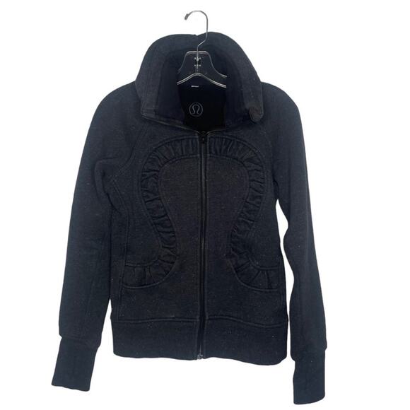 Lululemon Womens Jacket Size 6 Dark Gray Long Sleeve Full Zip Casual Wear - Picture 1 of 13